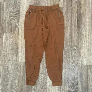 Womens Rewash Brown Jogger Pants - XS